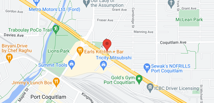 map of A218 2099 LOUGHEED HIGHWAY
